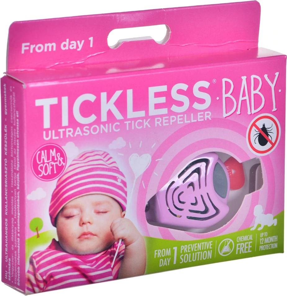 Ultrazvočna naprava proti klopom za hišne ljubljenčke, TICKLESS, bela