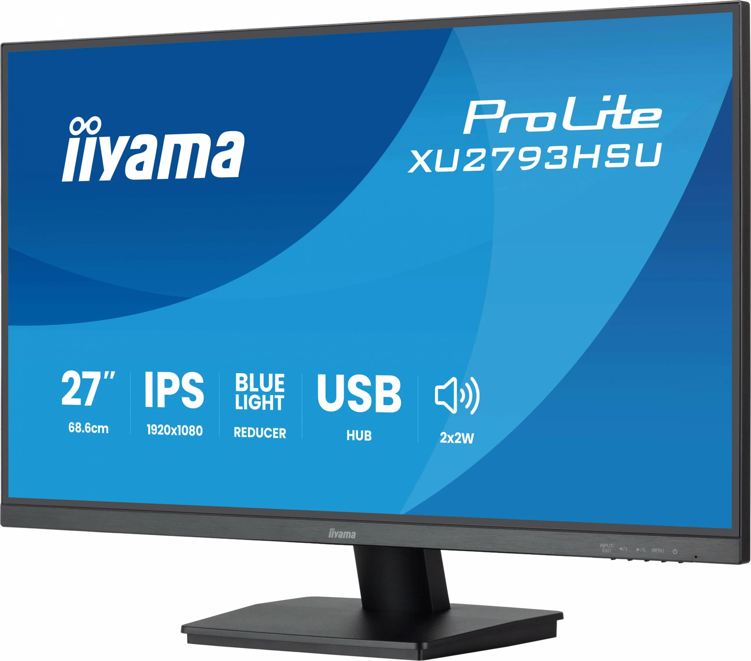 Monitor 27" IPS Full HD, 100Hz, 1ms, iiyama ProLite XU2793HSU-B7, črn