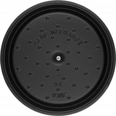 Lonec iz litega železa 20 cm Staub La Cocotte, črn