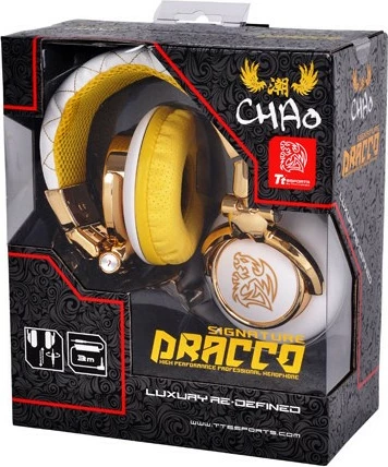 Slušalke TteSPORTS DRACCO Signature, 3,5 mm, bele