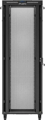 Računalniško ohišje rack 19" 47U 800x800 z perforiranimi vrati in LCD, LANBERG, črno