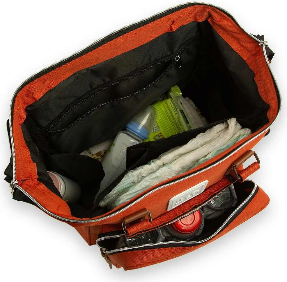 Torba za plenice, Zoozie Bags, Tile rdeča, 30x38x19cm