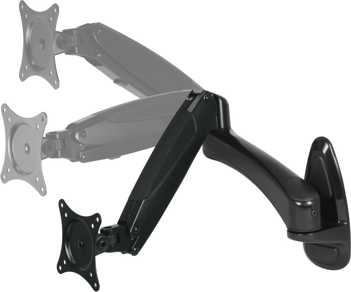 Ergonomski nosilec za zaslon ARCTIC W1-3D, Gas Lift Technology, 8 kg, 13–32", črn