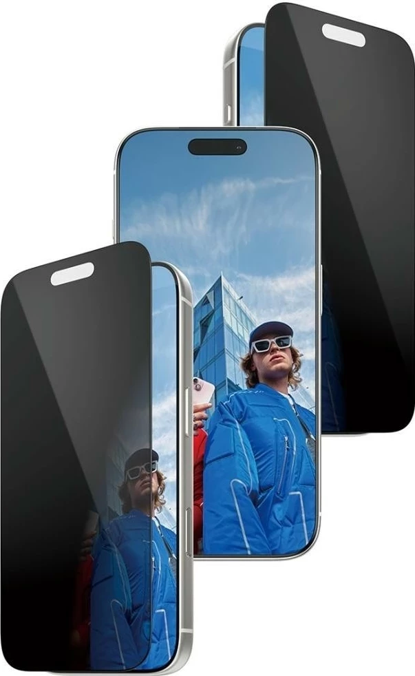 Zaščitno steklo za zasebnost PanzerGlass Ultra-Wide Fit Fastfit za iPhone 17 Pro, črno