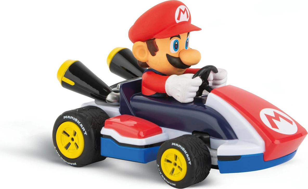 Daljinsko vodljiv gokart z motivom Mario Kart 1:32, Carrera RC, večbarven