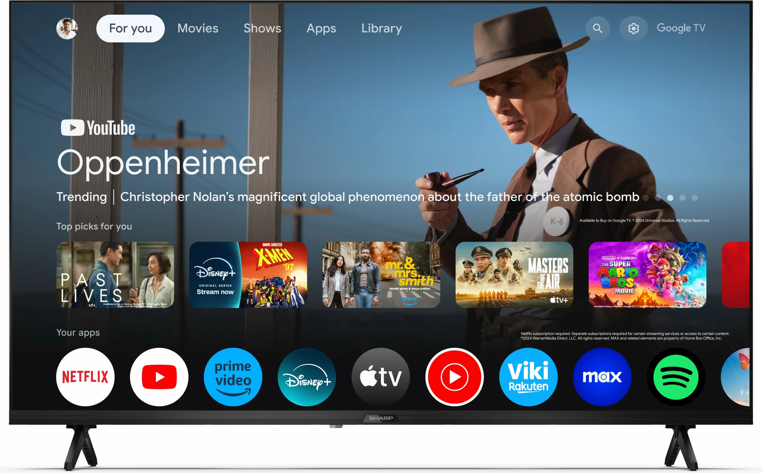 Televizor, Full HD Smart TV 40 inč Sharp 40GF2265E, črn
