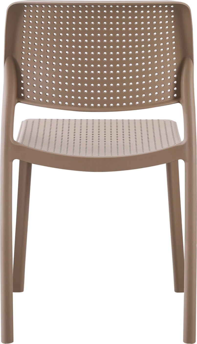 Stol za zunanjo uporabo COMFEE FH6101.04 iz polipropilena v barvi kapučina 41x57x82H cm