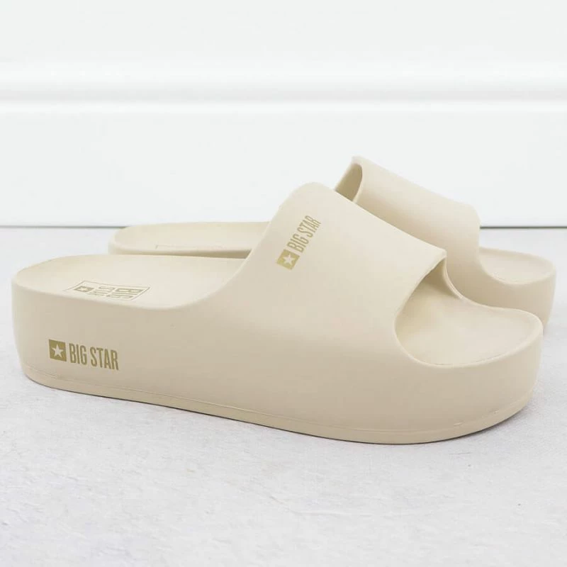 Platformni copati za ženske Big Star, bež