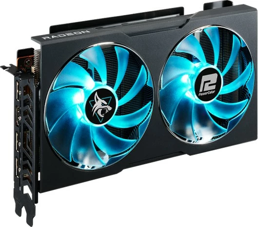 Grafična kartica Hellhound RX 7600, PowerColor, 8 GB GDDR6, PCI Express 4.0, črna