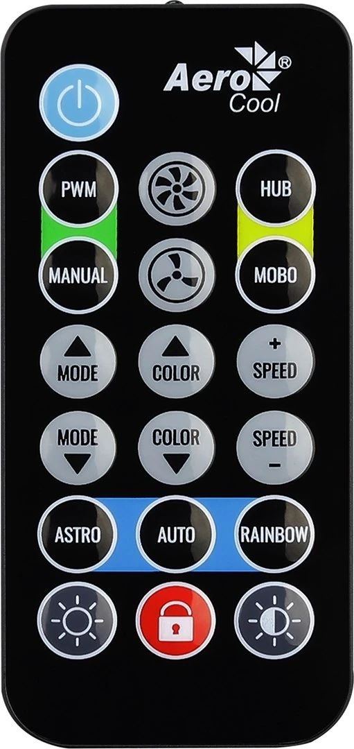 Set hladilnikov Aerocool Mirage 12 ARGB PRO, črn