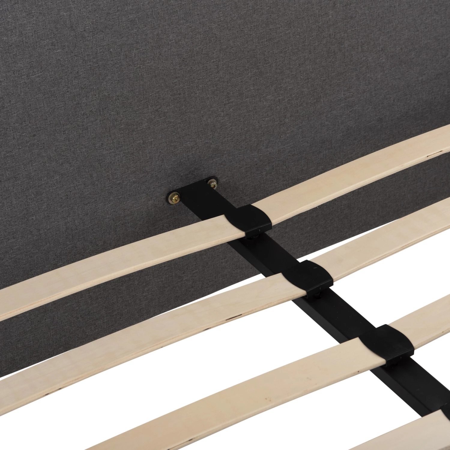 Postelja MAYLIN FH598.10 iz sive tkanine in temno sivimi robovi za vzmetnico 120x200 cm