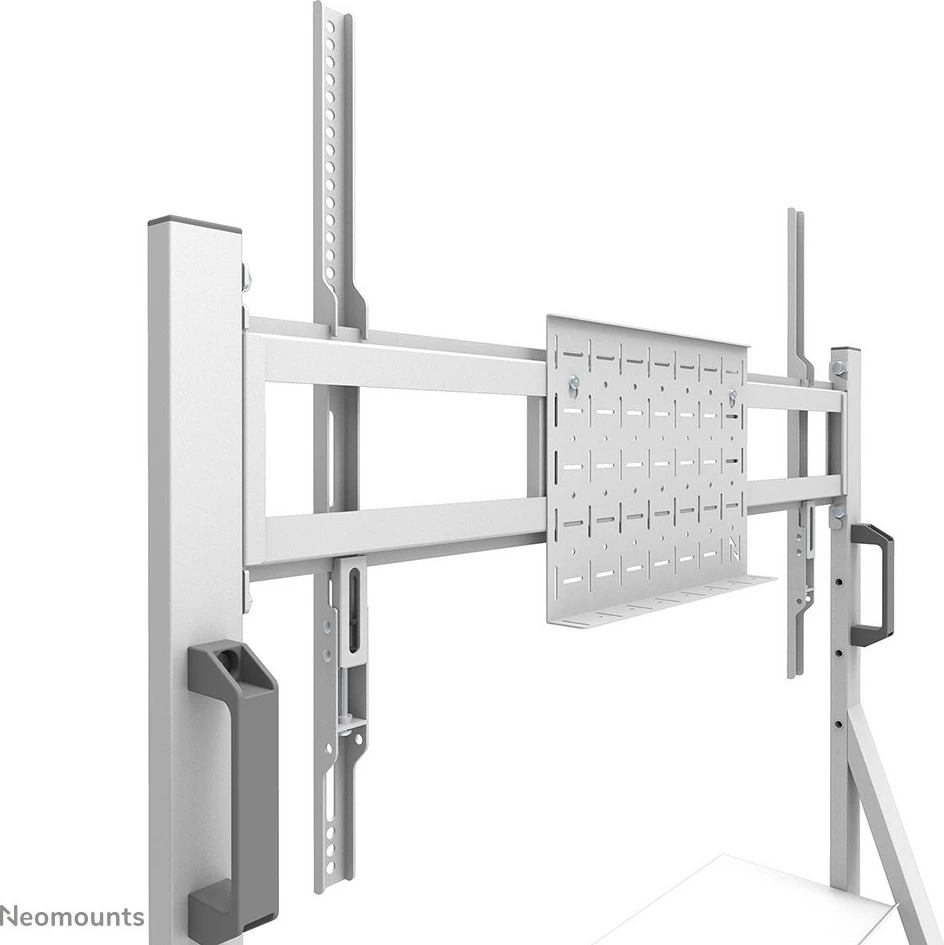 Mobilna multimedijska voziček za TV 55-86", Neomounts FL50-525WH1, jeklo, bel, nastavljiva višina