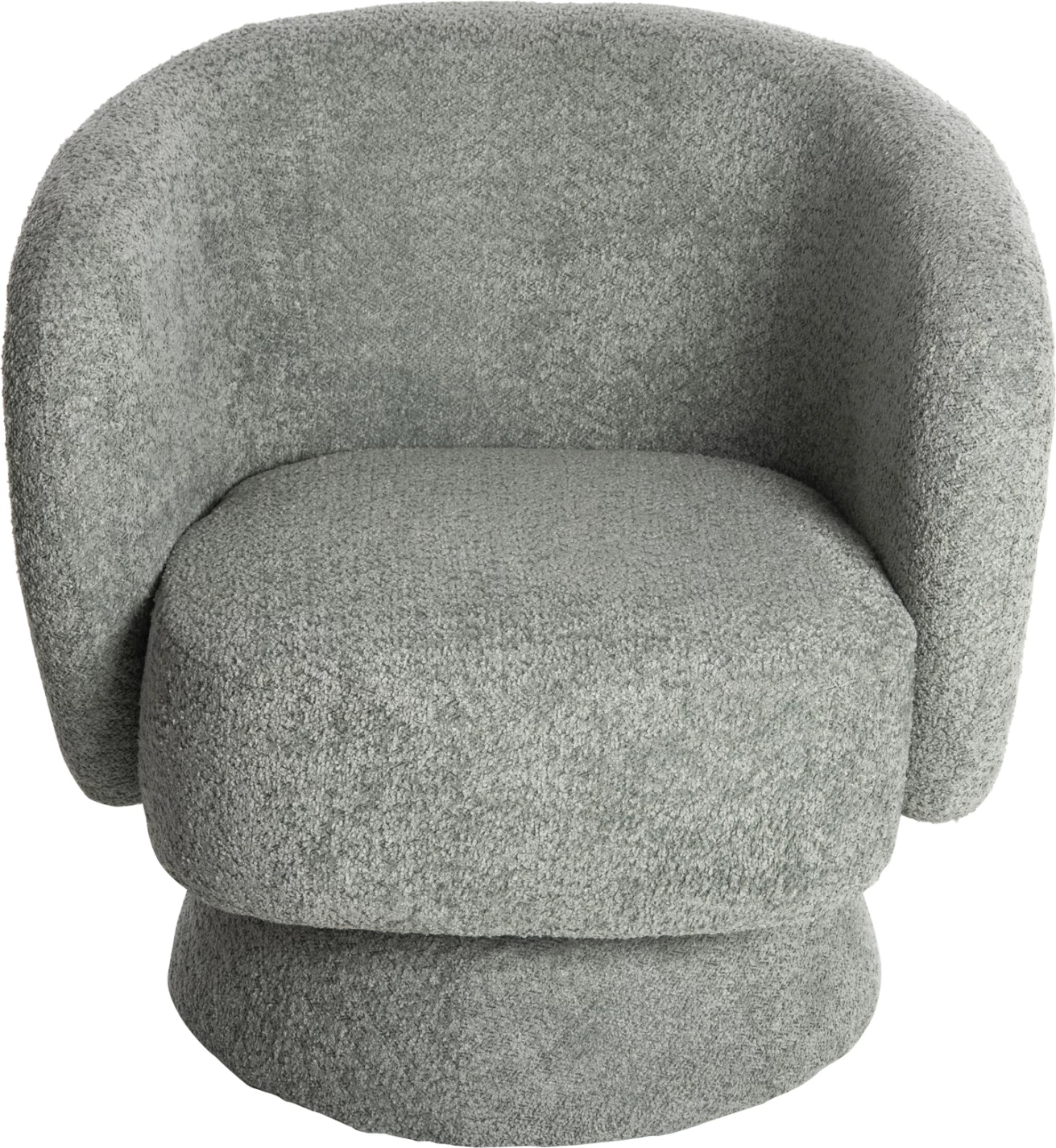 Vrtljivi naslanjač KARLEN FH9592.05 pistacija zelena boucle tkanina 79x79x76 cm
