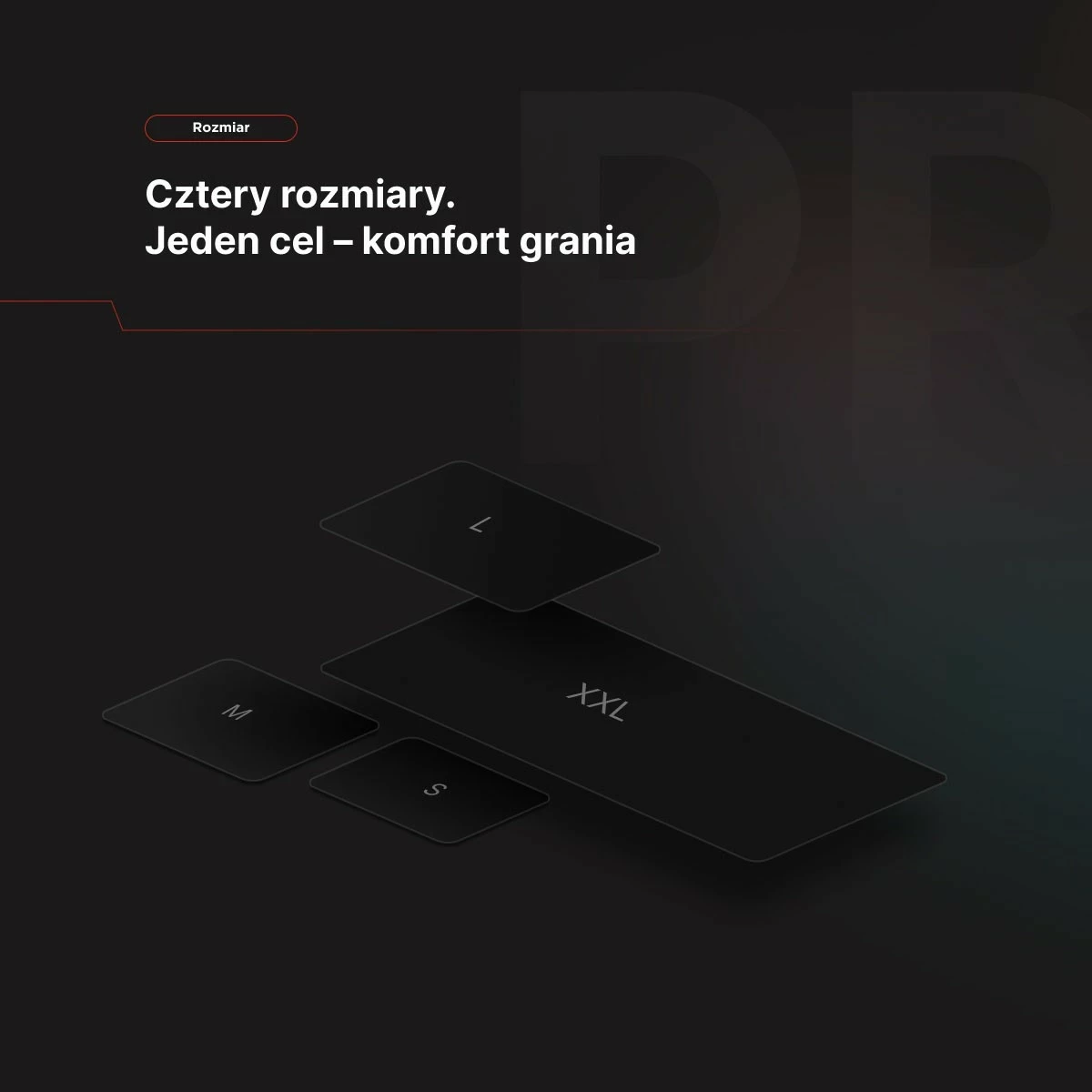 Podloga za miško Rampage Pulsar Pro M 35x29 cm jacquard, črna