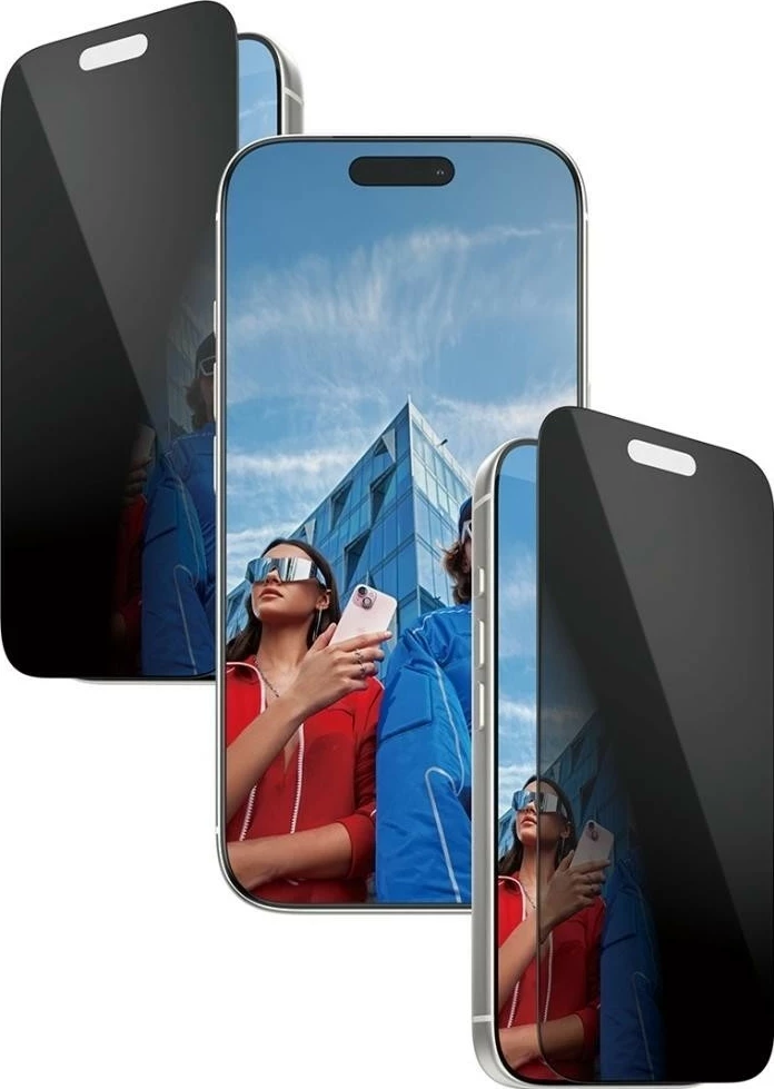 Zaščitno steklo za zasebnost, PanzerGlass Ultra-Wide Fit EasyAligner za iPhone 17 Pro, črn
