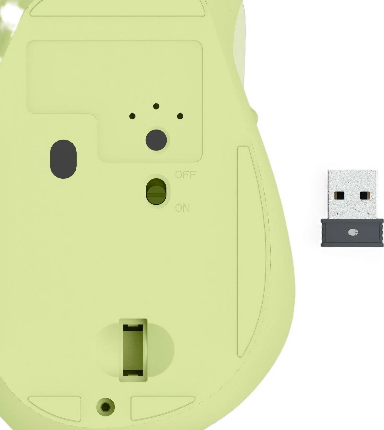 Ergonomska brezžična miška, 6 gumbov, zelena Hama WM-500