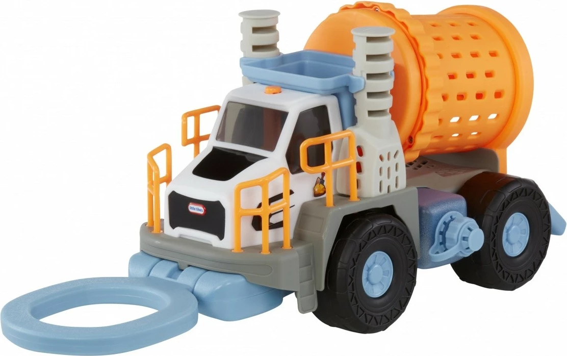 Set kamion rudarski Little Tikes Mining Truck Big Adventures, plastika, 27 cm, azurno/sivo/oranžno/belo