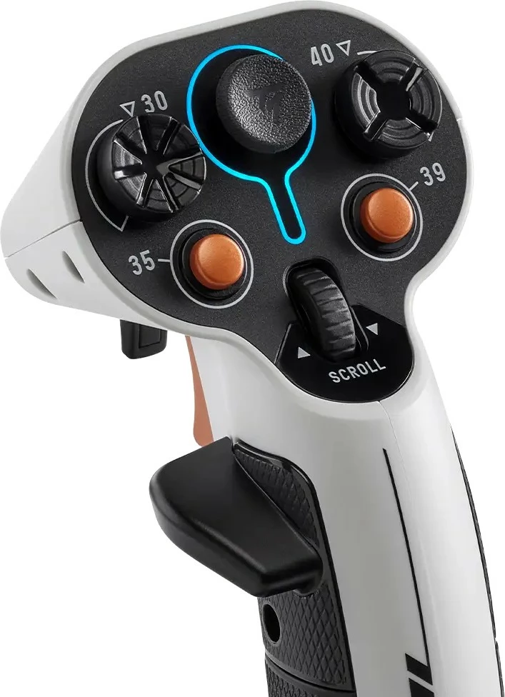 Dvojni joystick za letenje Thrustmaster SoL-R 2 FlightStick Space Duo za PC, bel/siv