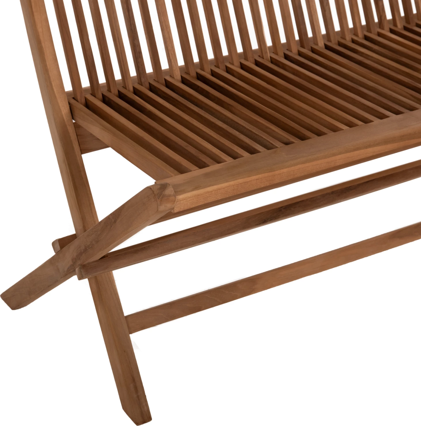 Zložljiva klop KENDALL FH9541 iz tikovine v naravni barvi 120x62x89H cm