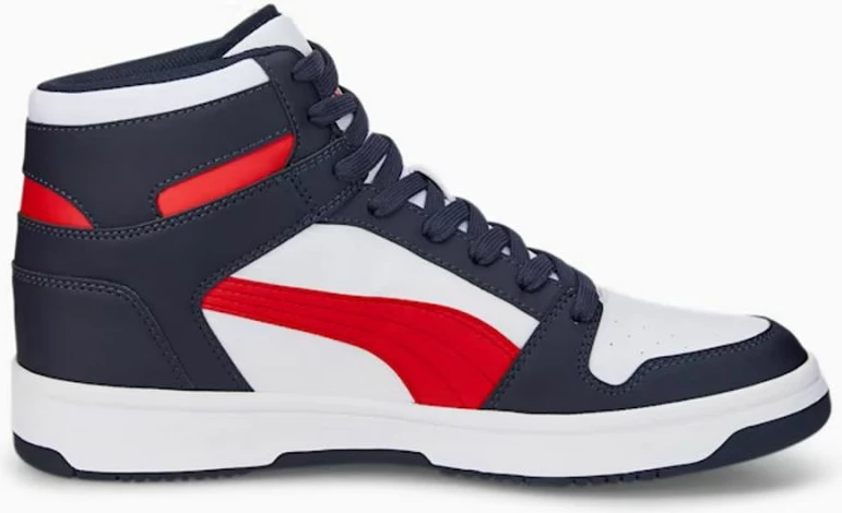 Superge za moške, bele z rdečimi in temno modrimi detajli, Puma