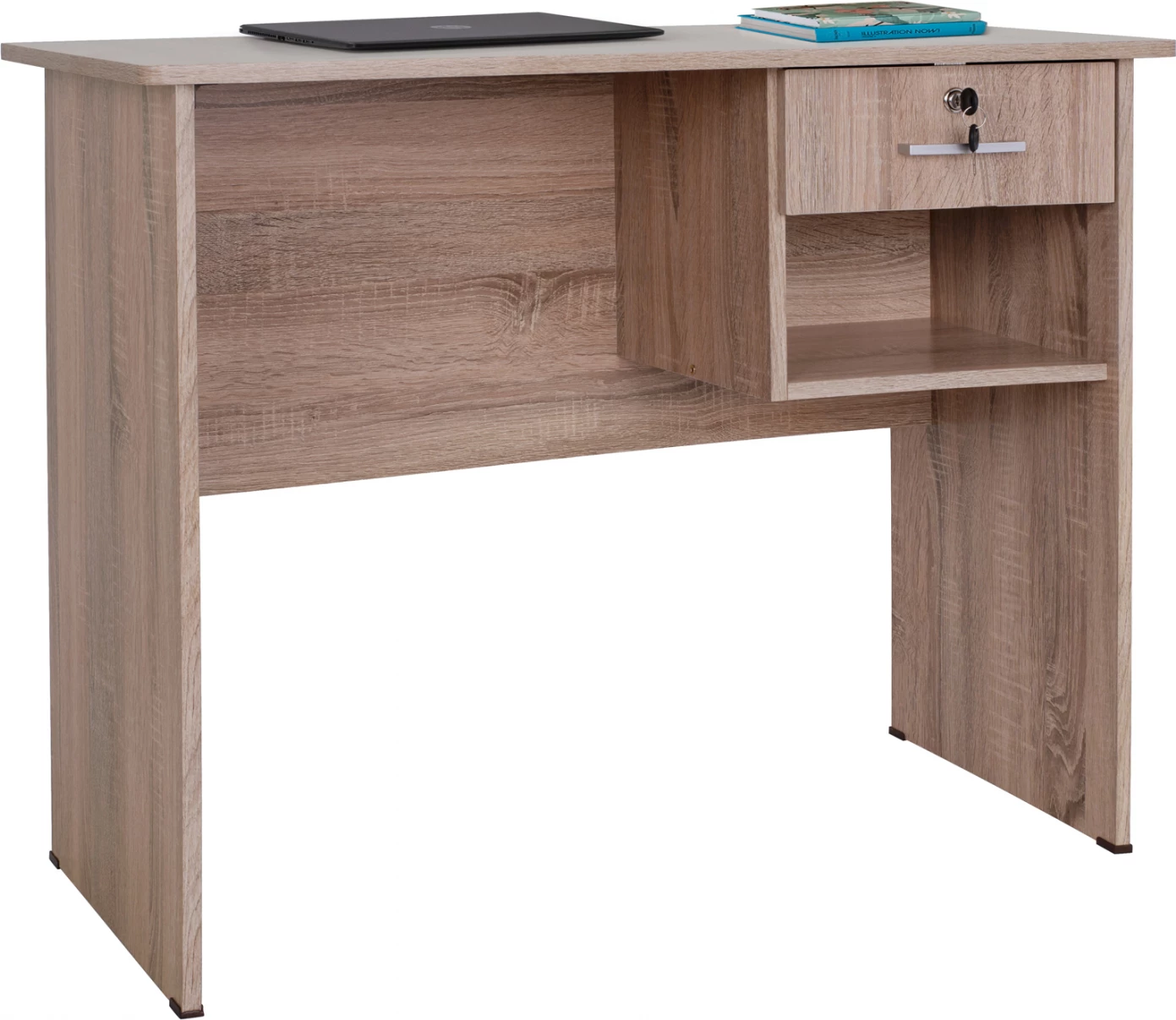 Pisarniško pohištvo iz melamina s predalom FH2283.02 v barvi sonama 90x45x74,5