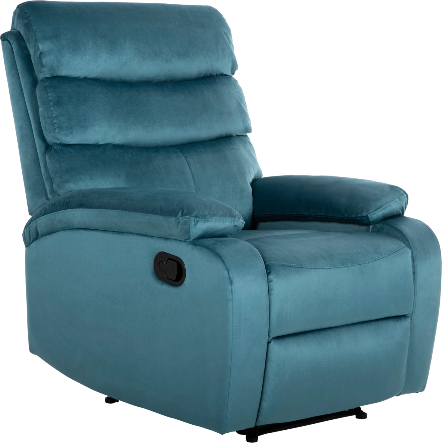 Sprostitveni naslanjač YASUMU FH9783.06 v petrolejsko modrem žametu 80x93x100H cm