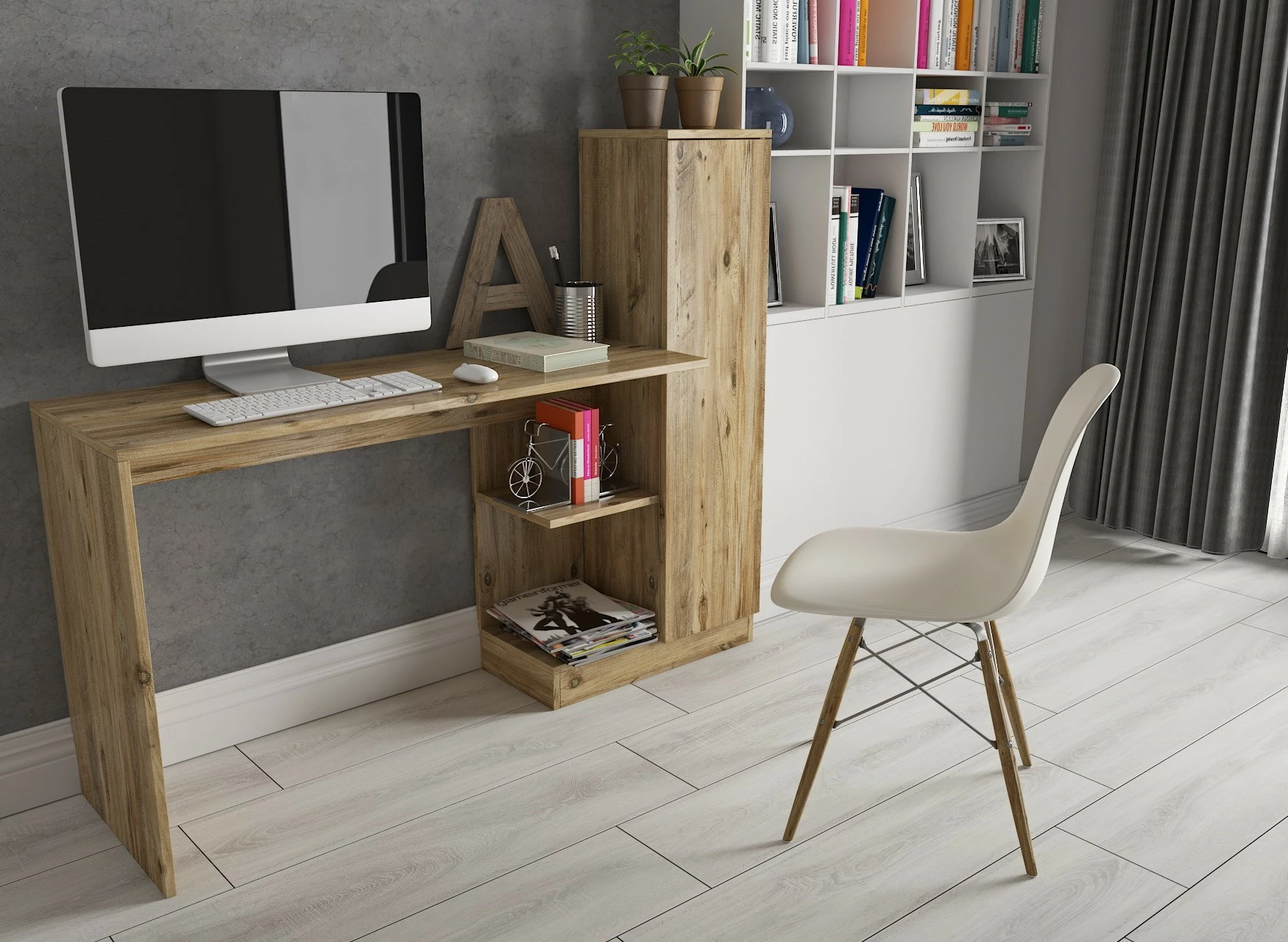Miza za študij Matilda, Skye Decor, Atlantic Pine