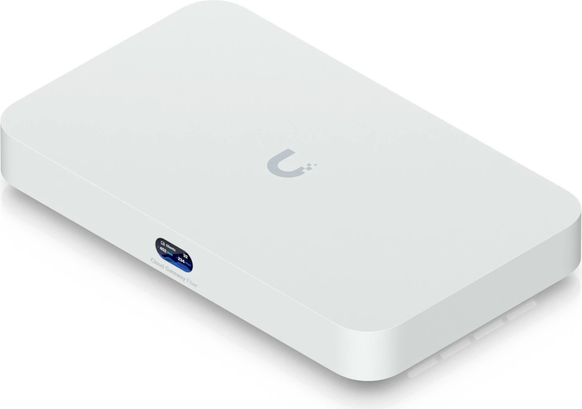 Router Ubiquiti UniFi Cloud Gateway Fiber, 4x2,5G, 1x10G, 2xSFP+, PoE+, bela