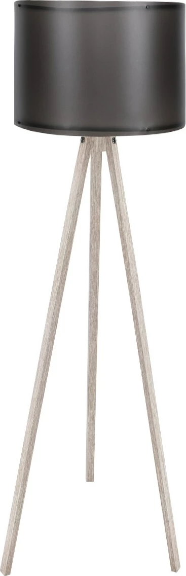 Stojalka za talno svetilko, črno-kremna, 145 cm - Opviq