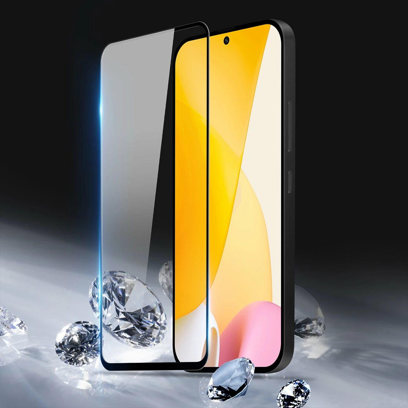 Zaščitno steklo 9D za Xiaomi 12 Lite, 9H, črno robno steklo Dux Ducis