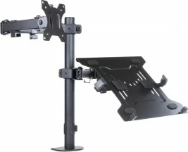 Stojalo za namizni monitor in prenosnik ART RAMM L-24, 13–32", kovina, črno