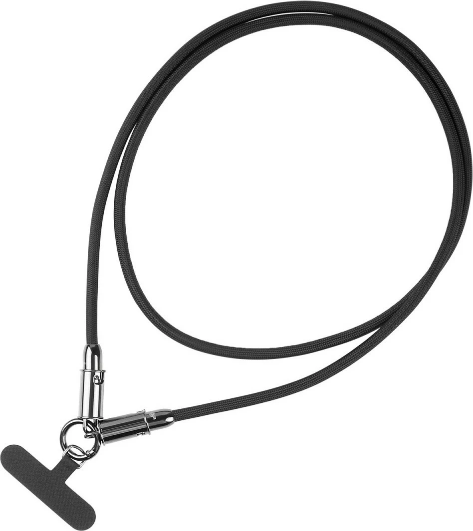 Kabel USB C 2-v-1 z vrvico, 1,2 m, črn, TB