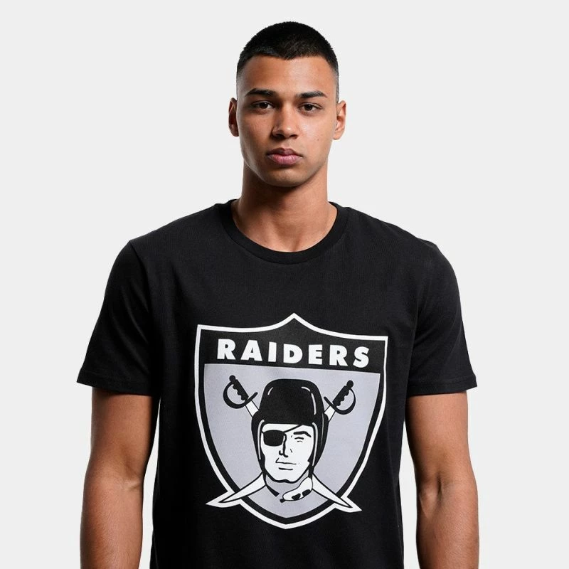 Majica za moške Mitchell & Ness NFL Team Logo Oakland Raiders, črna