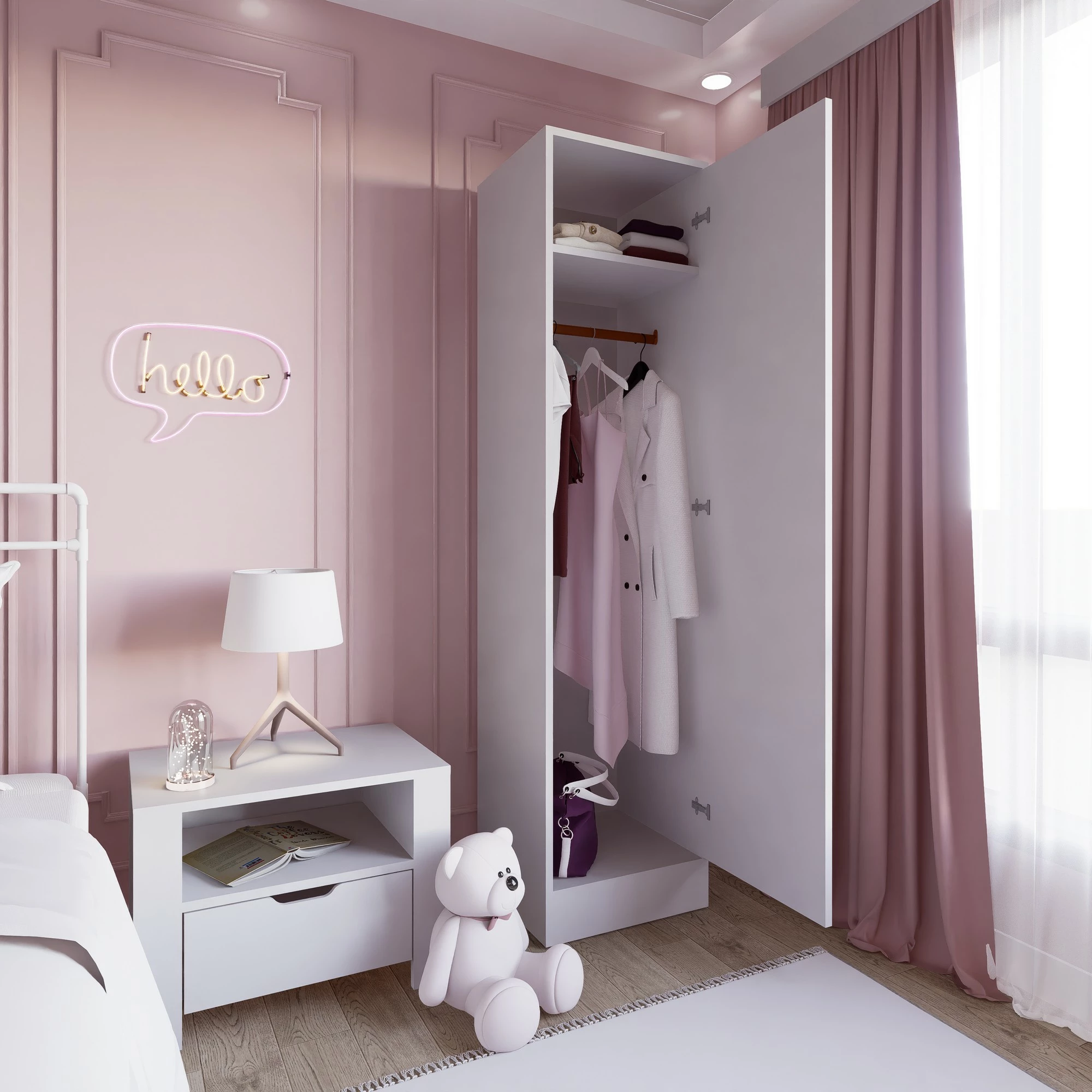 Omara Skye Decor Daisy 1600-38, bela mat