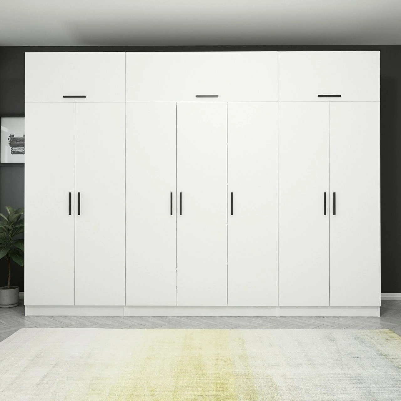 Omara za oblačila Skye Decor, bela, 3933