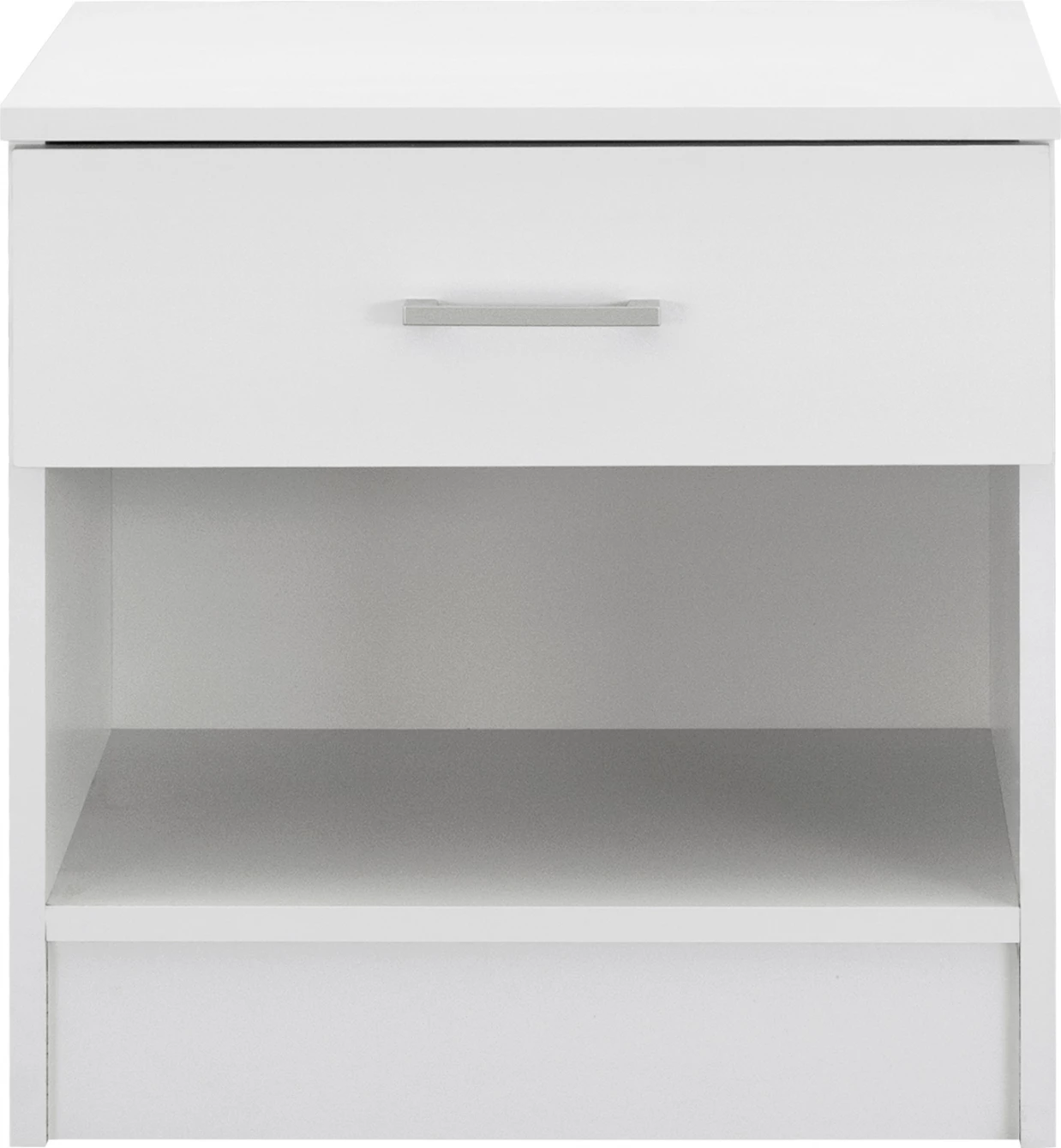 Nočna omarica z 1 predalom v beli barvi FH2345.05 45x35,5x47 cm