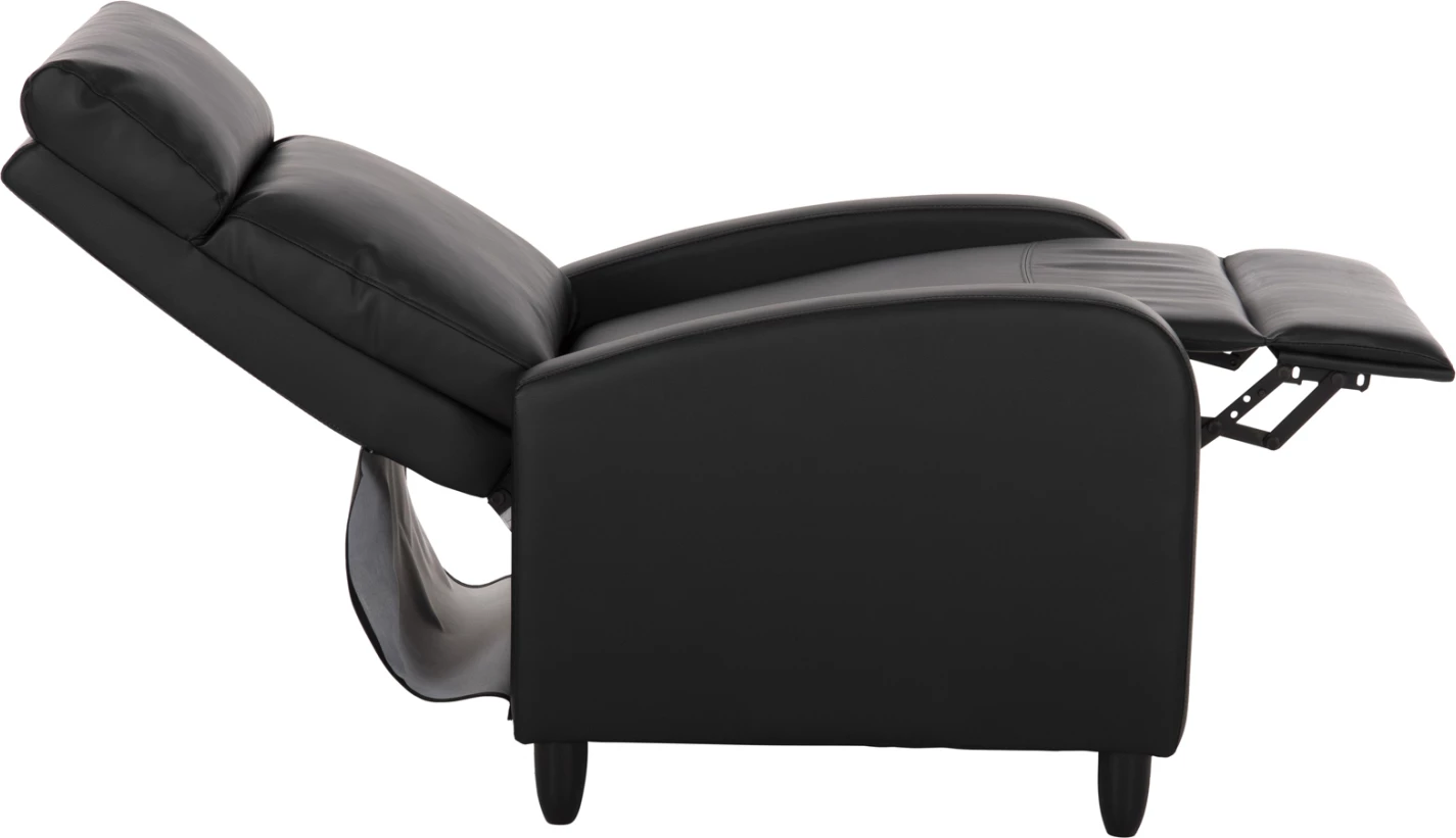 Sprostitveni naslanjač HIBER FH9782.11 črna PU 67,5x90x104Hcm