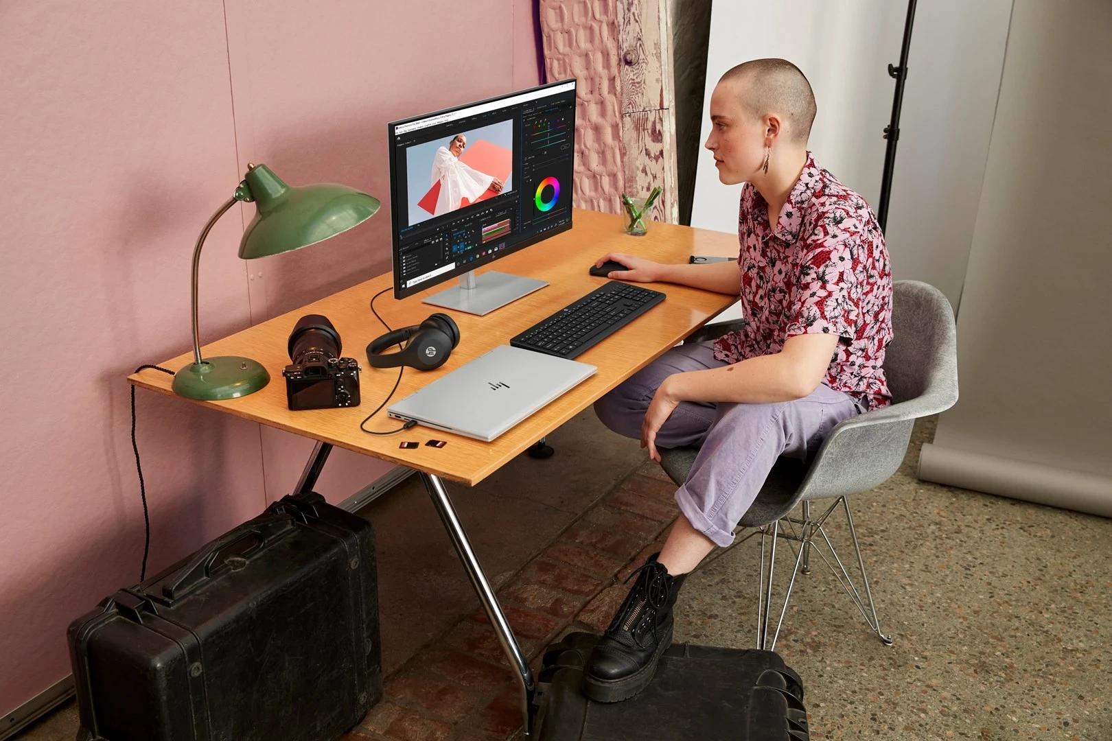 Brezžični komplet miške in tipkovnice, HP 230, črn