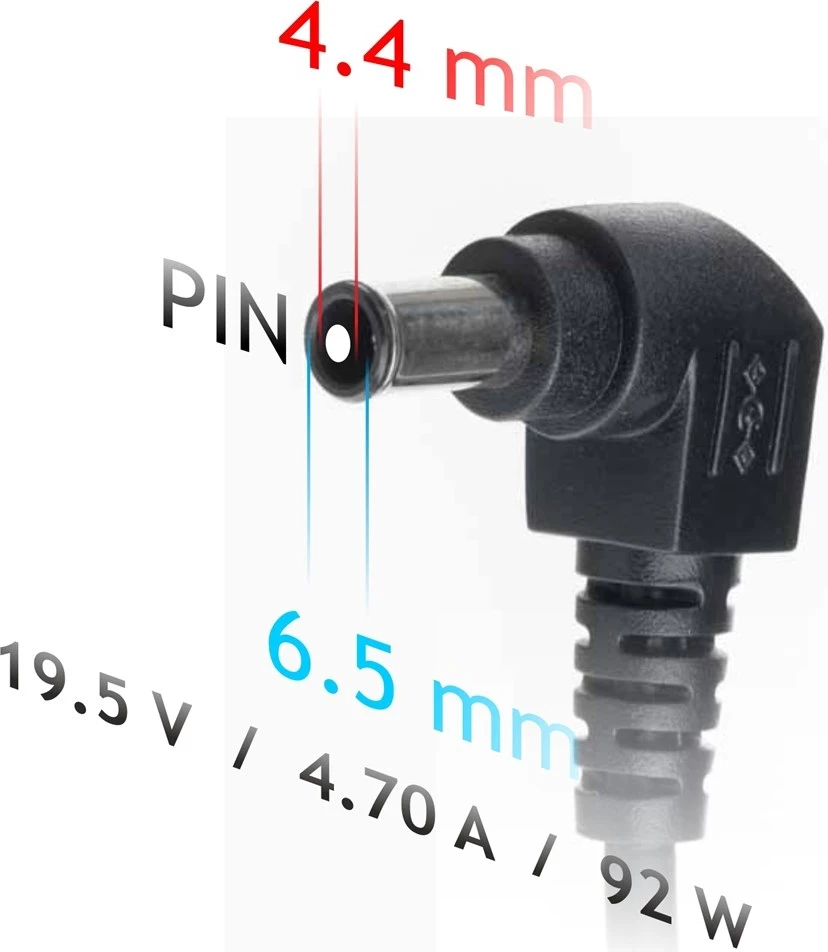 Polnilnik za prenosnik Akyga AK-ND-20, črn