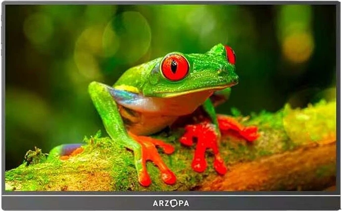 Prenosen monitor 15,6\" Full HD na dotik, vgrajeni zvočniki, črn Arzopa A1T