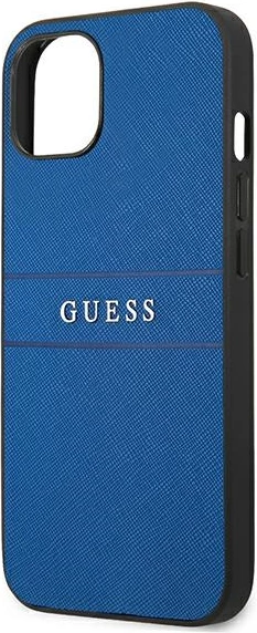 Ovitek Saffiano Stripe za iPhone 13 mini 5,4", Guess, moder