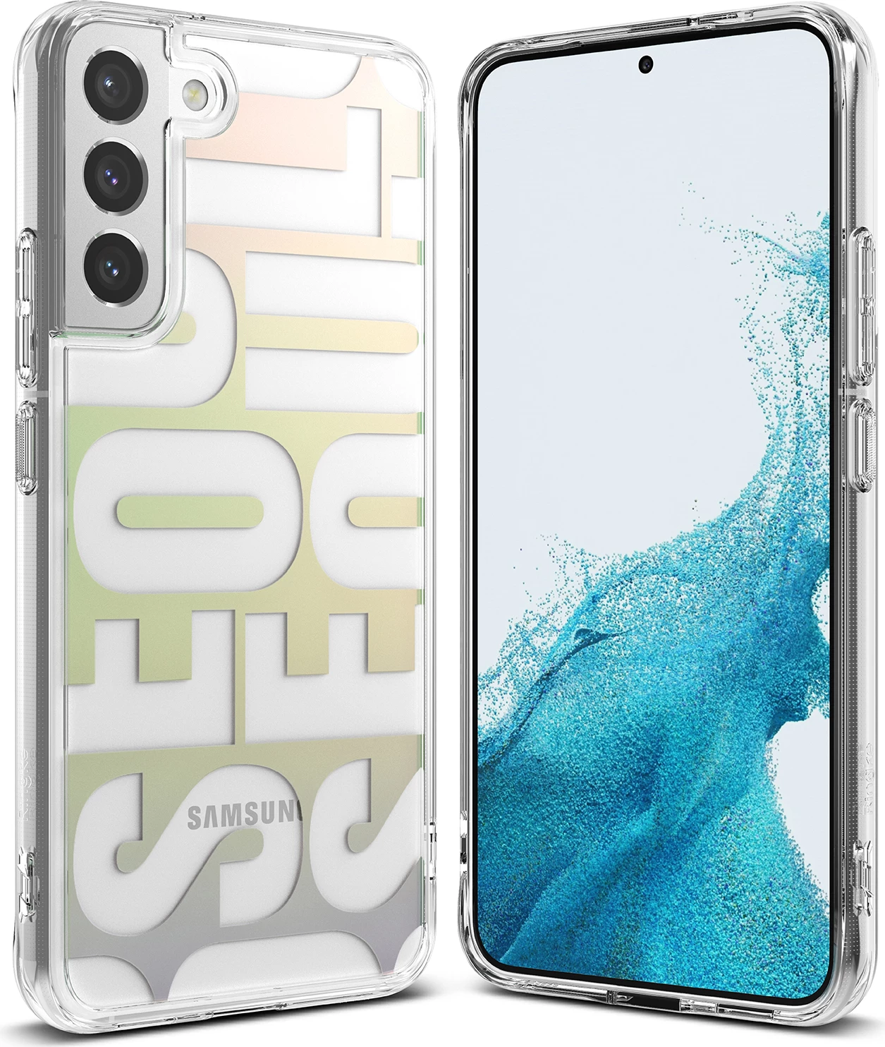Ovitek Ringke Fusion Design za Samsung Galaxy S22+, F593R89, prosojen/Seoul