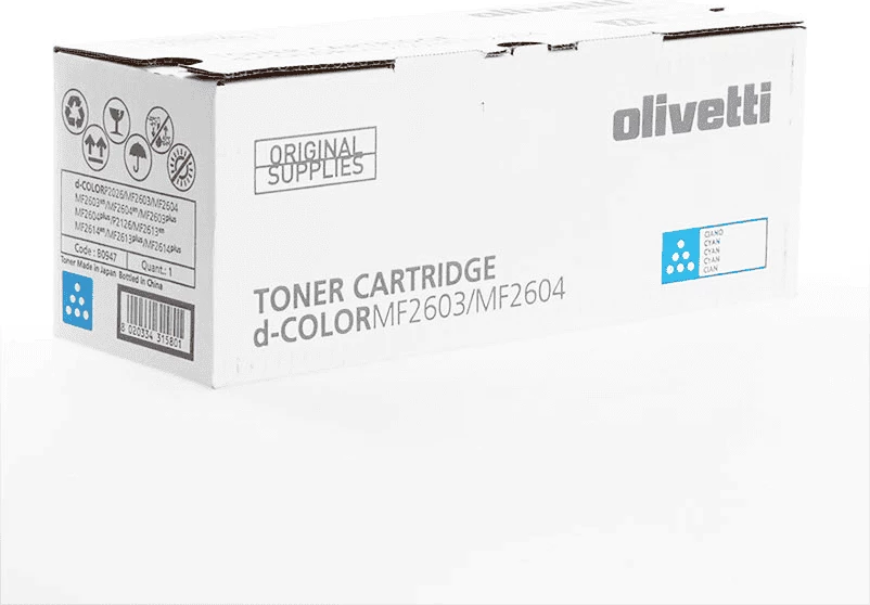 Toner kartuša Olivetti B0947, 5000 strani, paket 1 kos, cijan