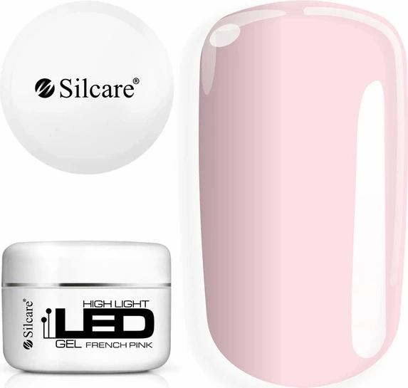 Gradbeni gel za nohte High Light LED French Pink, Silcare, 100 g, za ženske