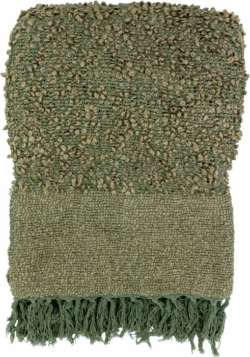 Dekorativna odeja SIMPUL, tkanina, olivno zelena, 180x240 cm