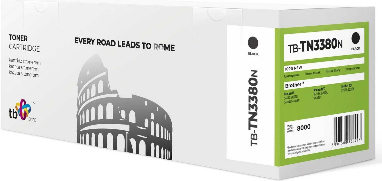 Toner za Brother TB Print TB-TN3380N, črn, 8000 strani