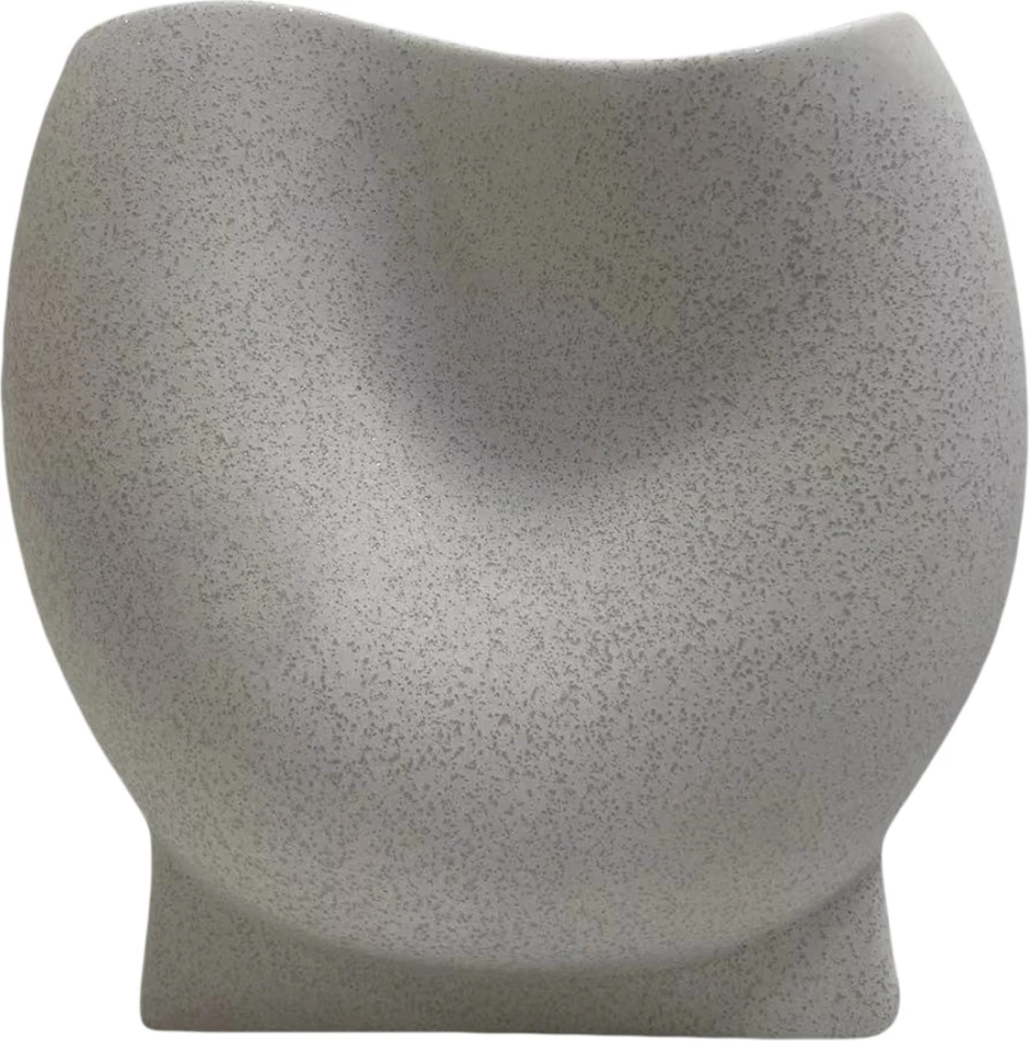 Keramična dekoracija za mizo s kristalizacijo FH4610.01 v barvi bele z 26x14x25H cm