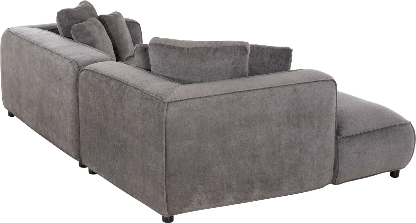 Kotna sedežna garnitura (levo) 3-sedežna Grace FH3280.03L siva tkanina 252x105-160x70-90H cm