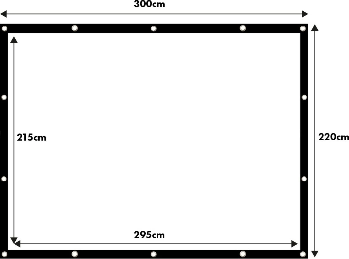 Projekcijsko platno 150 palcev (300x220 cm), Maclean MC-168, ročno, 4:3