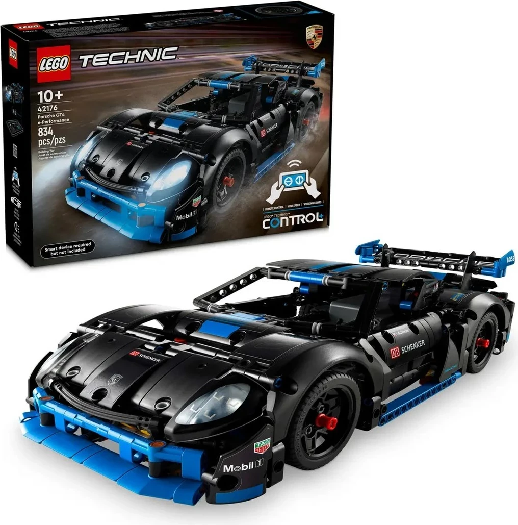 Model dirkalnega avtomobila Porsche GT4 e-Performance, LEGO Technic Set